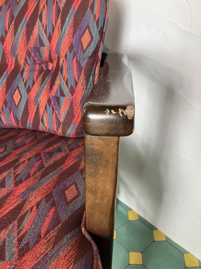 カリモク　ダイニングチェア　コロニアルチェア　ヴィンテージ レトロ　椅子　①