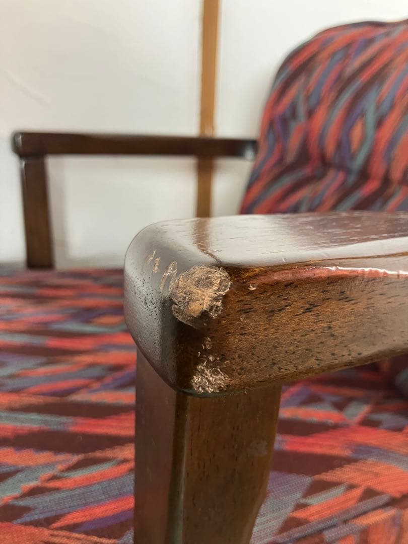 カリモク　ダイニングチェア　コロニアルチェア　ヴィンテージ レトロ　椅子　①