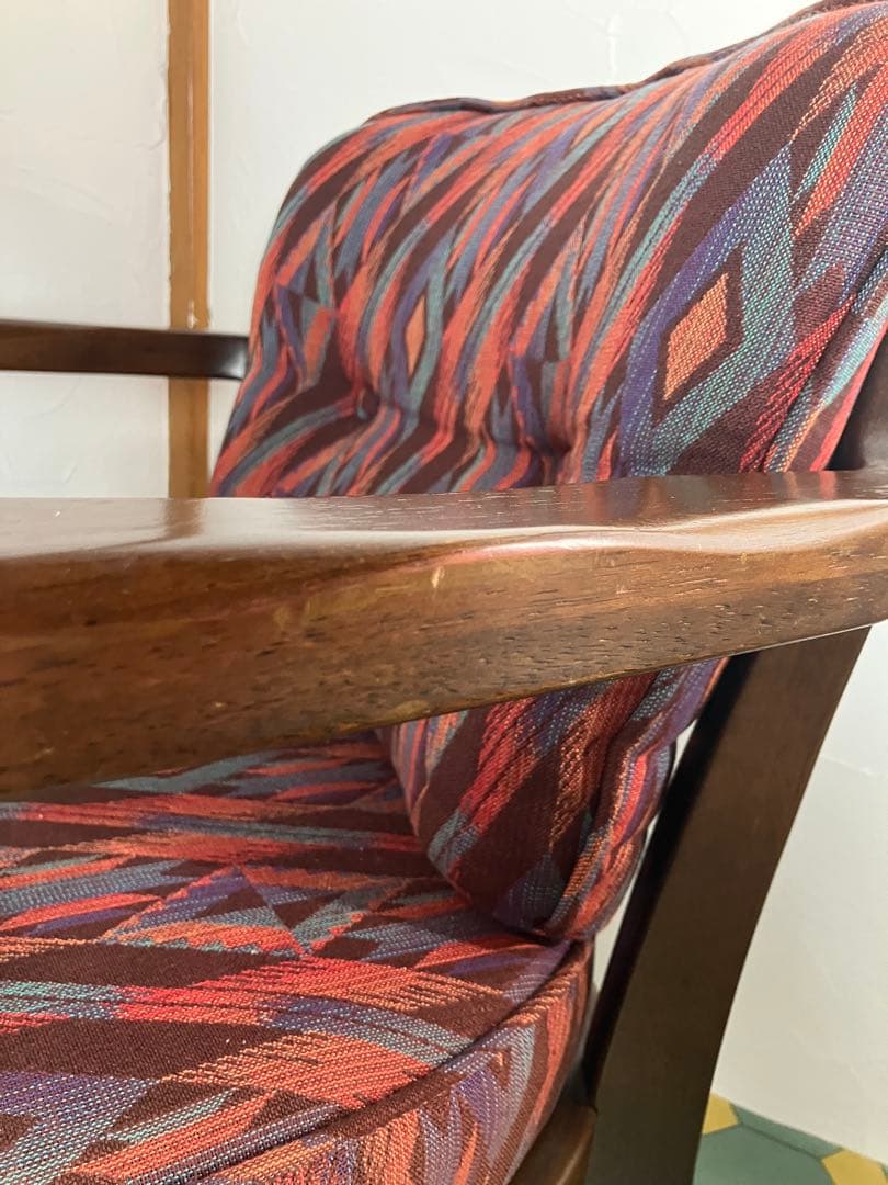 カリモク　ダイニングチェア　コロニアルチェア　ヴィンテージ レトロ　椅子　①