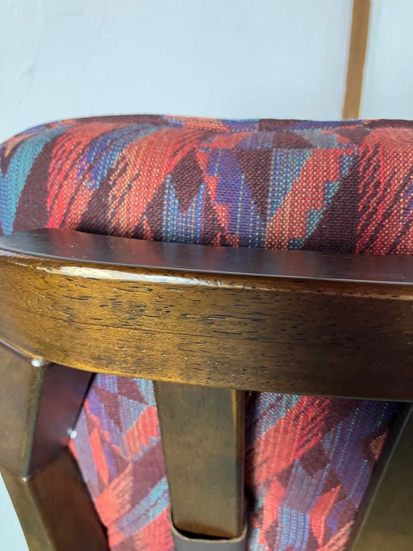 カリモク　ダイニングチェア　コロニアルチェア　ヴィンテージ レトロ　椅子　①