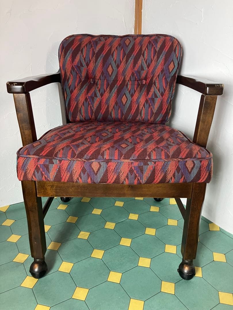 カリモク　ダイニングチェア　コロニアルチェア　ヴィンテージ レトロ　椅子　①