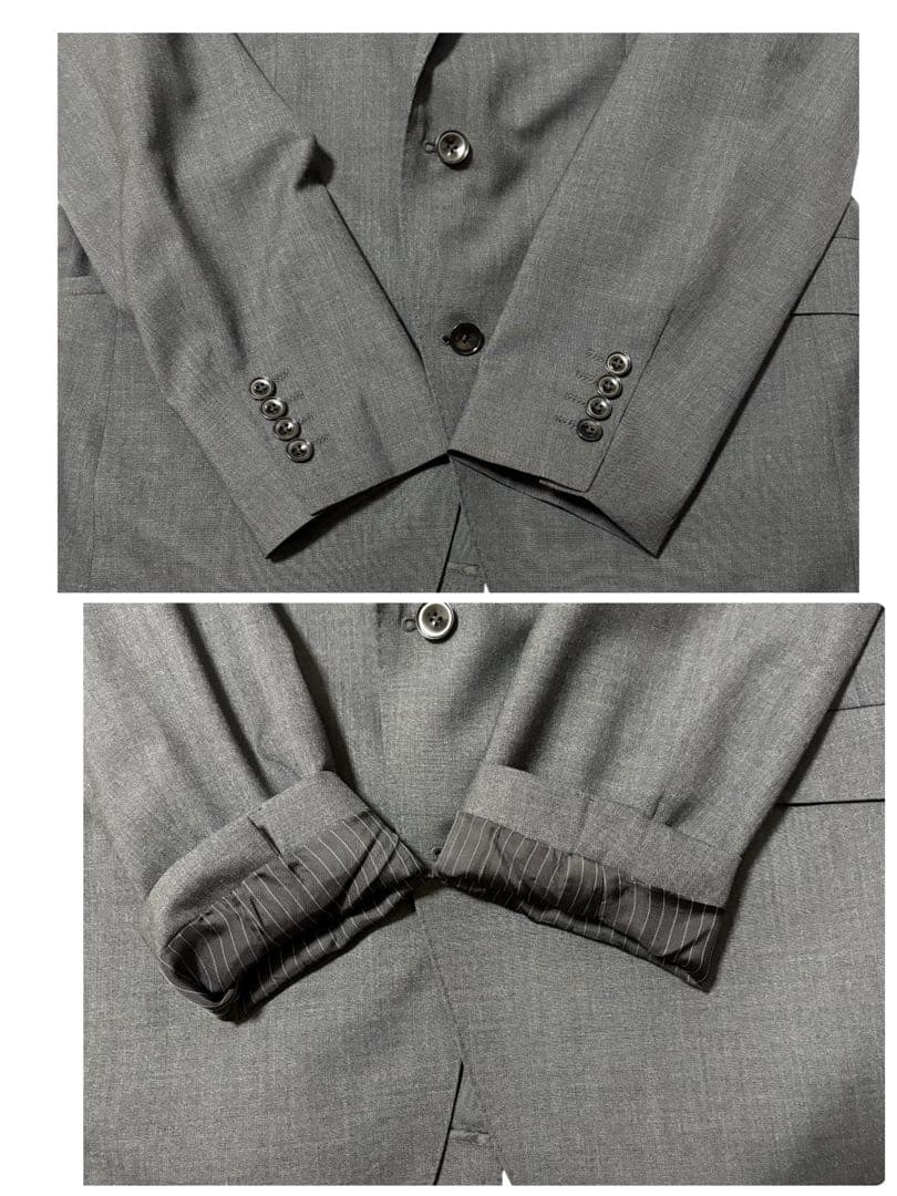 【おまけ付】スーツセレクト スリーピース 背抜き ビジネス 冠婚葬祭 AB6