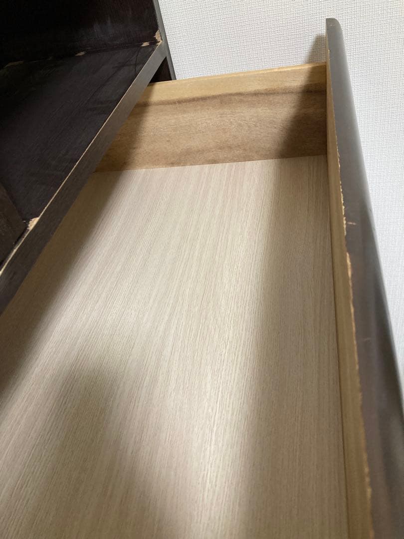 NITORI ニトリ 6段　ハイチェスト ペルレ80 ダークブラウン