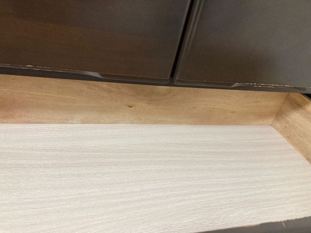 NITORI ニトリ 6段　ハイチェスト ペルレ80 ダークブラウン