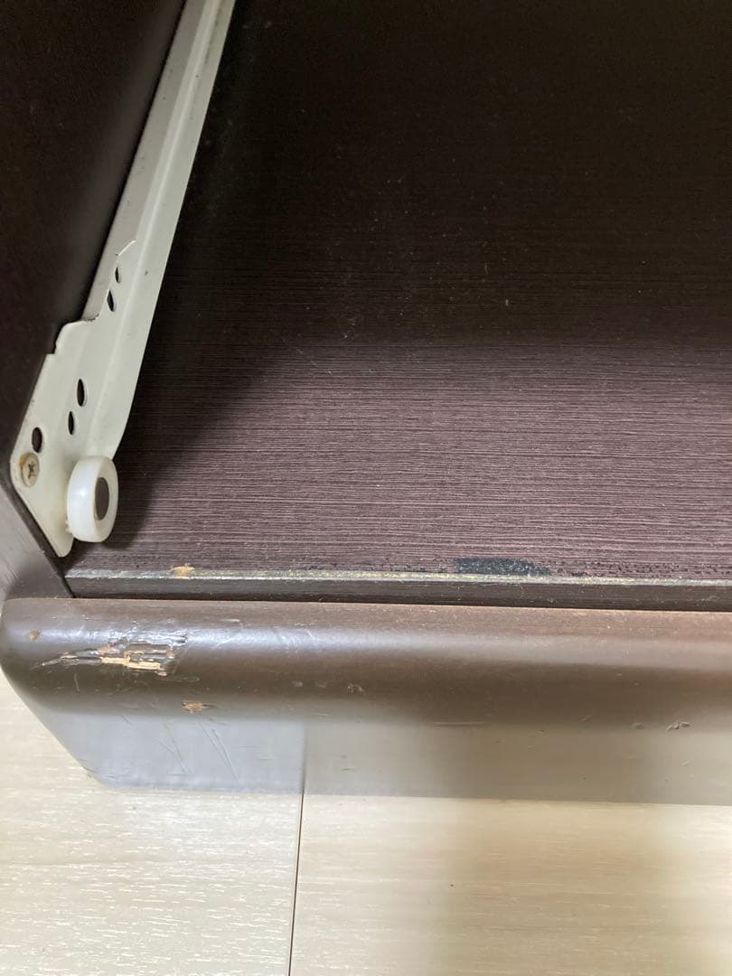 NITORI ニトリ 6段　ハイチェスト ペルレ80 ダークブラウン