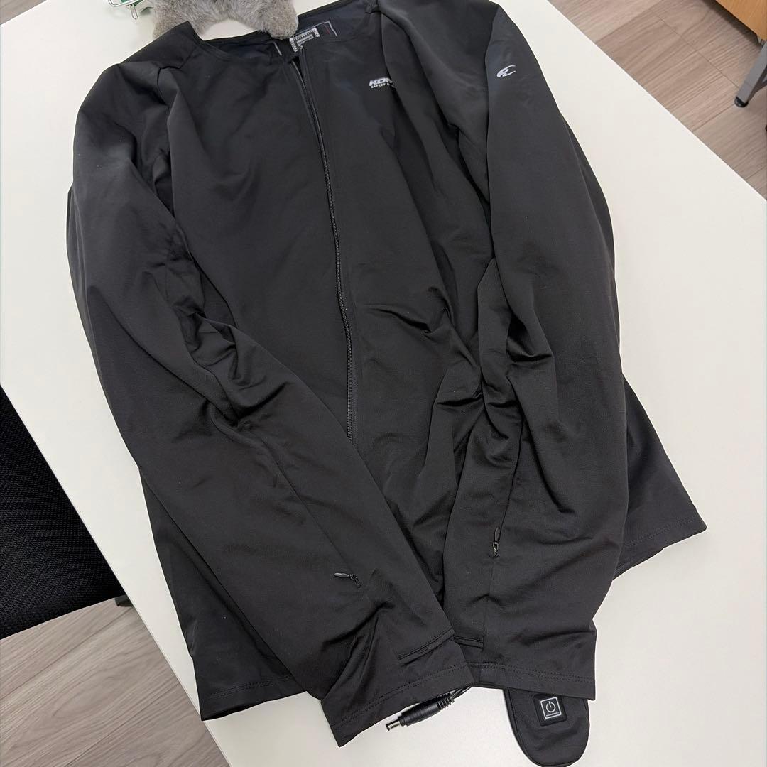 コミネ ek-317 ストレッチ電熱インナーウェア 未使用品！XL ブラック