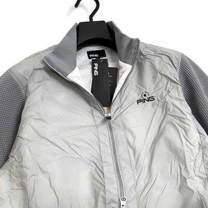 新品 PING ピン ゴルフ 高機能 ドッキング ブルゾン ジャケット 灰 L
