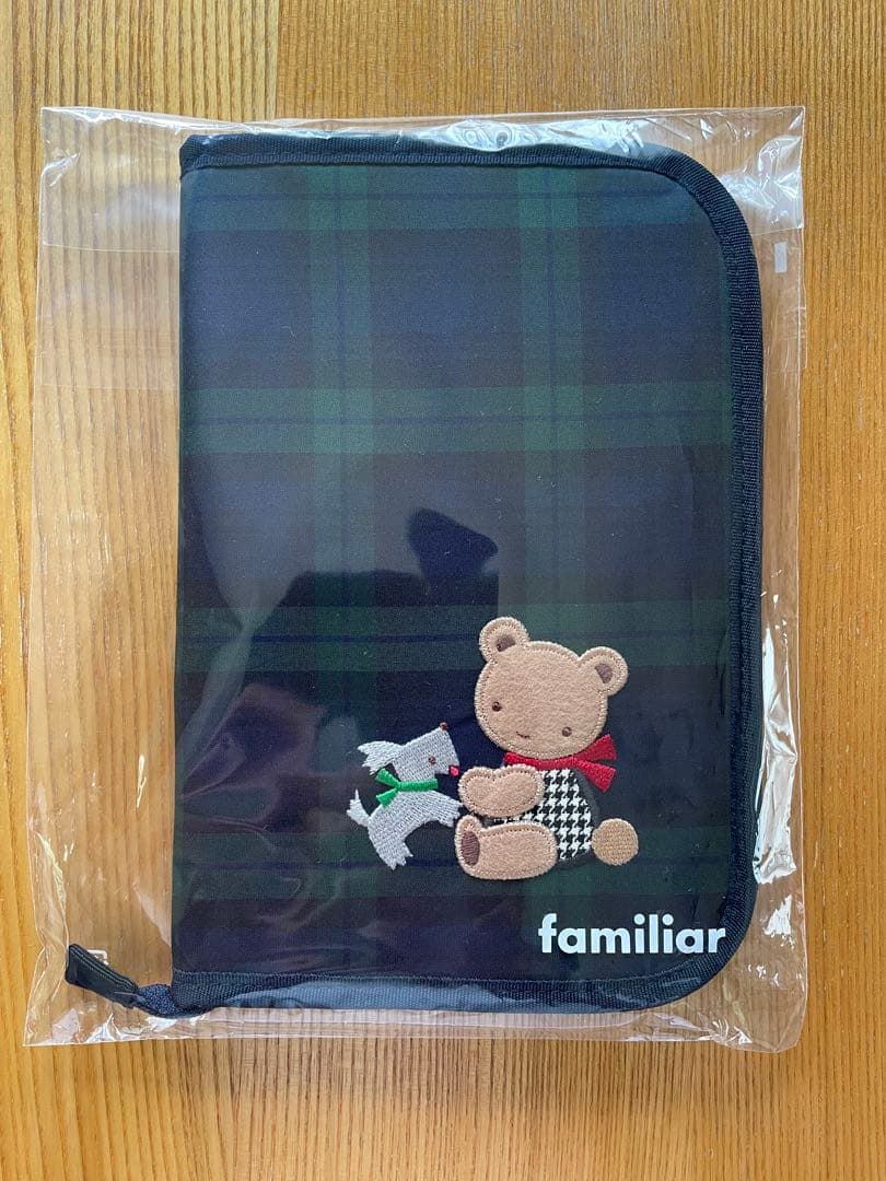 【新品未開封】ファミリア 母子手帳ケース ブラックウォッチ
