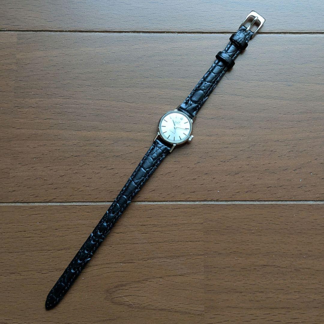 オメガ ジュネーブ 自動巻き レディース ラウンド 秒針付き オーバーホール済み