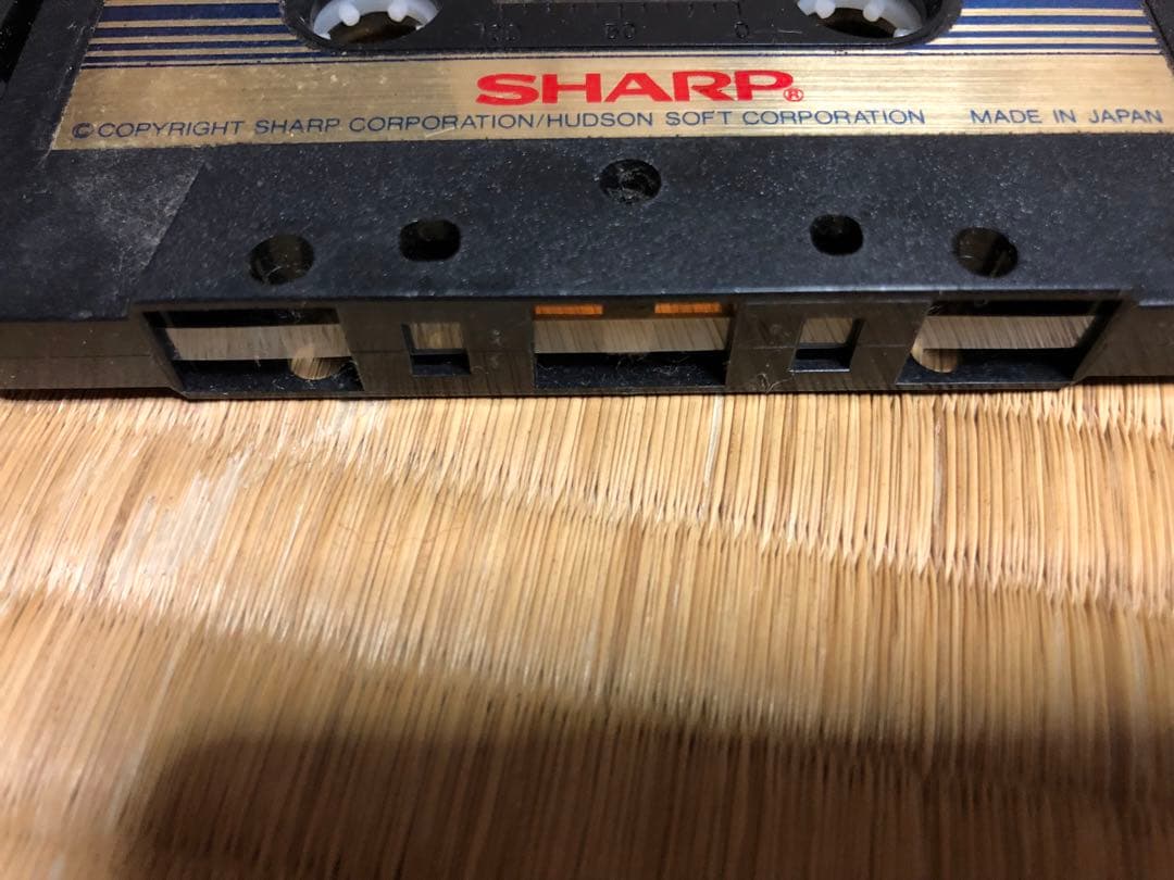 アプリケーションテープ　シャープ　X1/F用のカセットテープ(ジャンク)