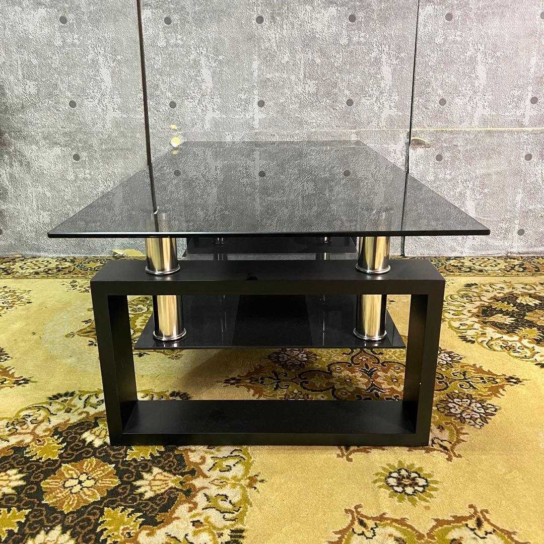 コメント者꧁サンワサプライ꧂ソファ&オットマン&ガラステーブルセット