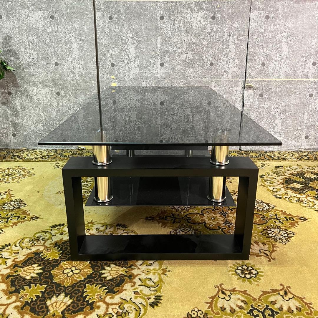 コメント者꧁サンワサプライ꧂ソファ&オットマン&ガラステーブルセット