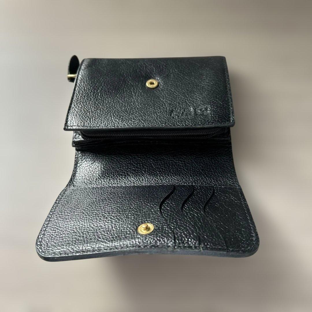 イルビゾンテ 財布 IL BISONTE 2つ折り　レザーウォレット 黒
