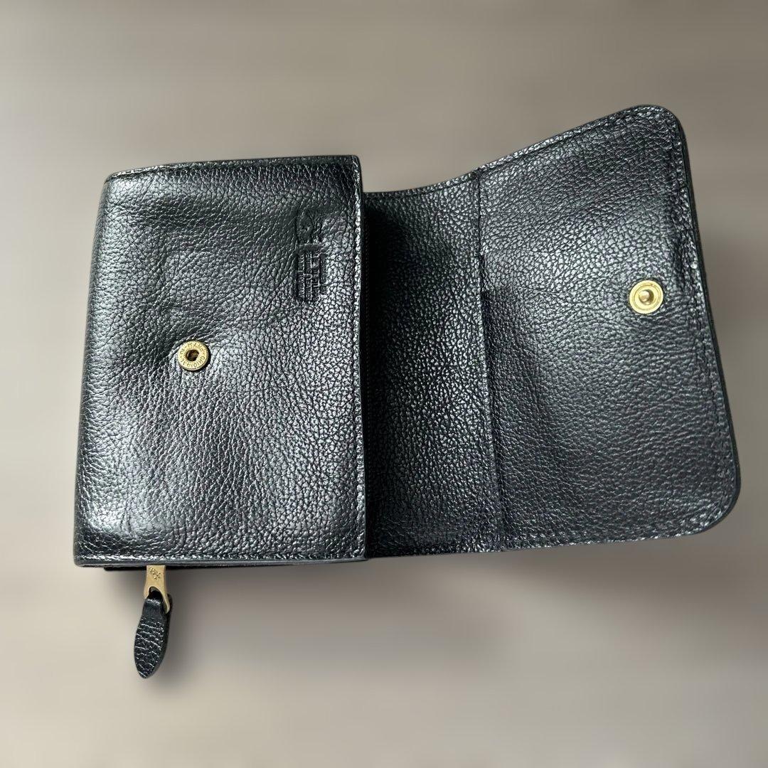 イルビゾンテ 財布 IL BISONTE 2つ折り　レザーウォレット 黒