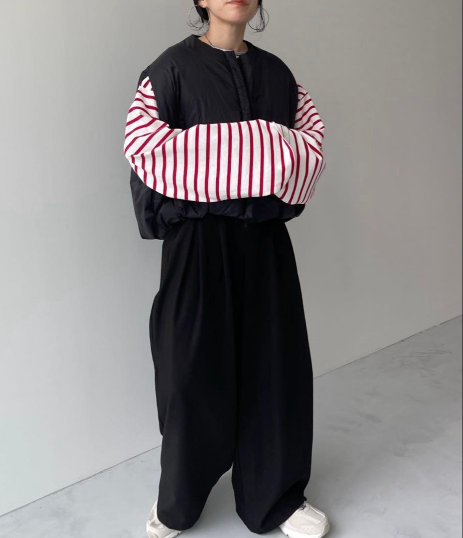 エッグショートダウンベスト ベージュ