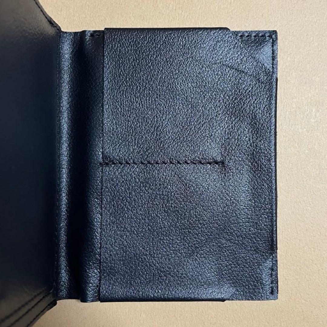 【新品未使用】日本製 SOLA Tenuis3 二つ折り財布/Black