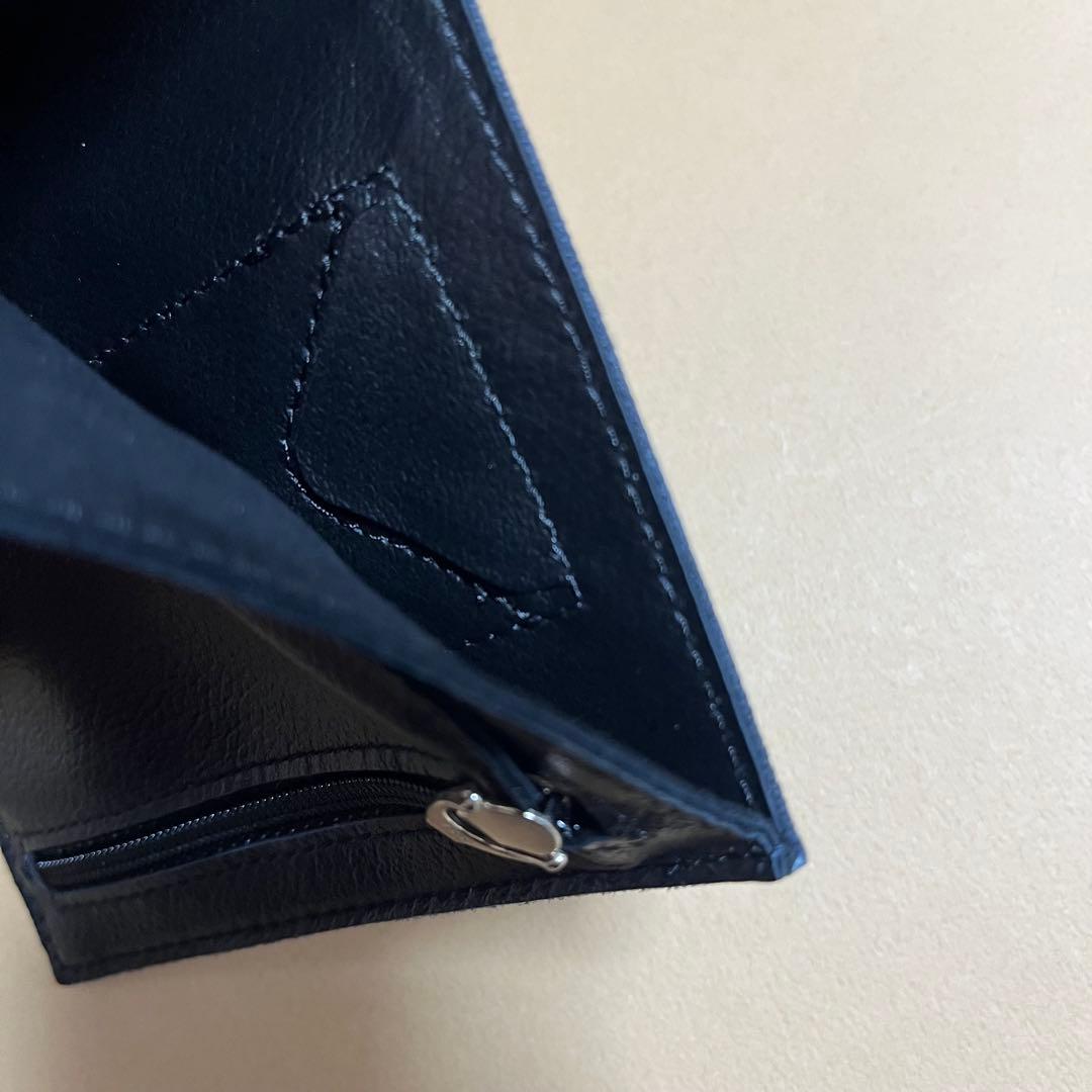 【新品未使用】日本製 SOLA Tenuis3 二つ折り財布/Black