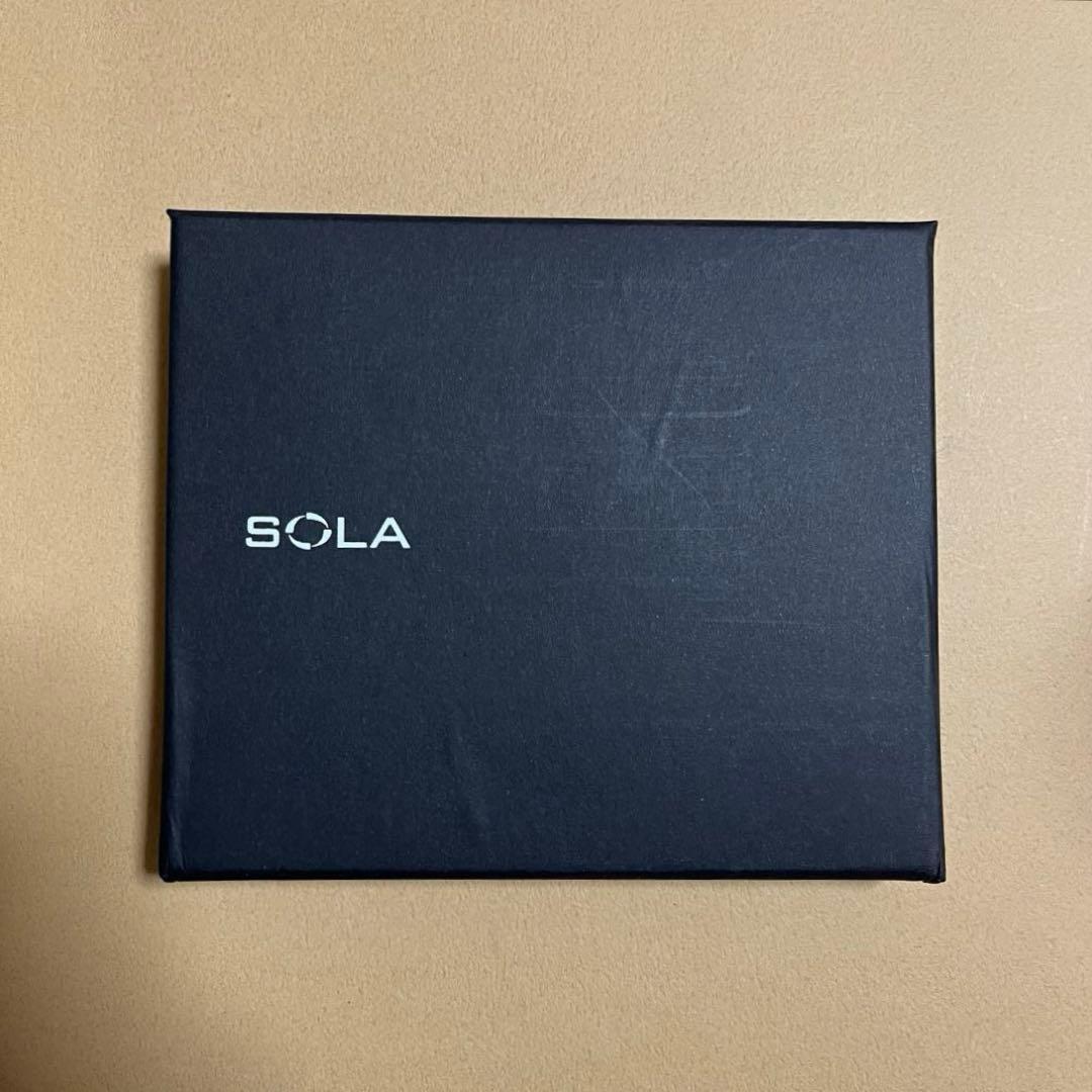 【新品未使用】日本製 SOLA Tenuis3 二つ折り財布/Black