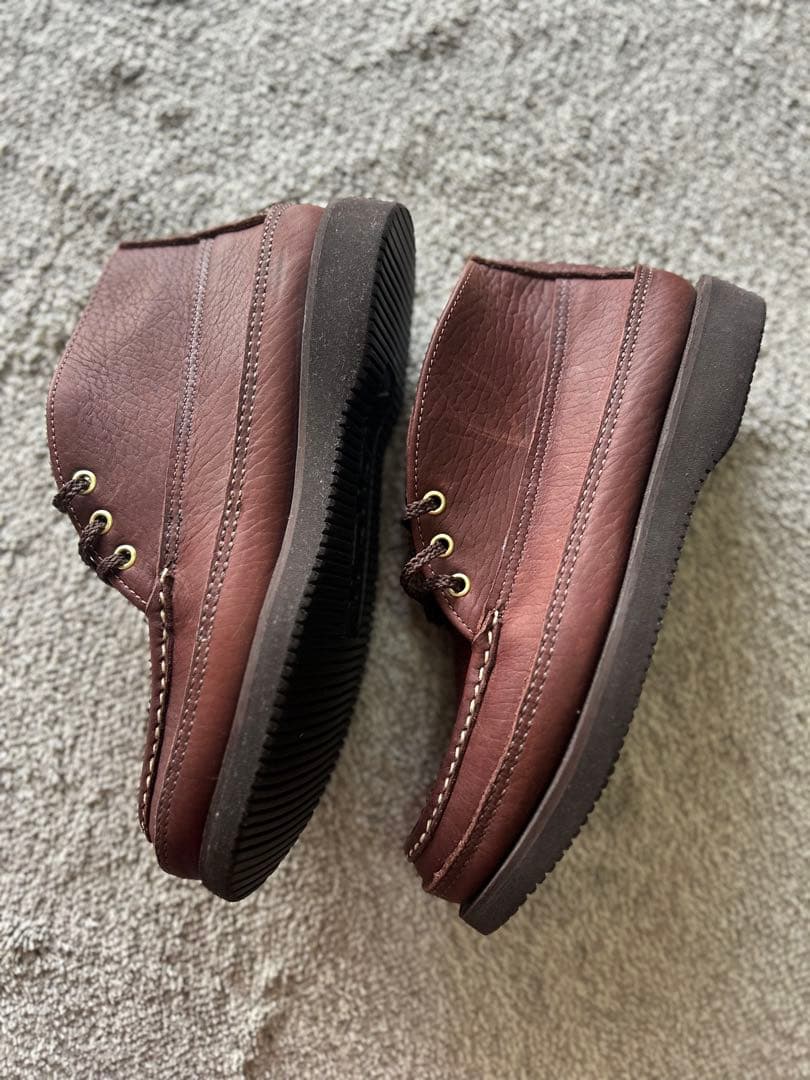 ラッセル ダークブラウン レザー モカシン