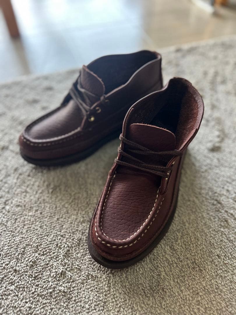 ラッセル ダークブラウン レザー モカシン