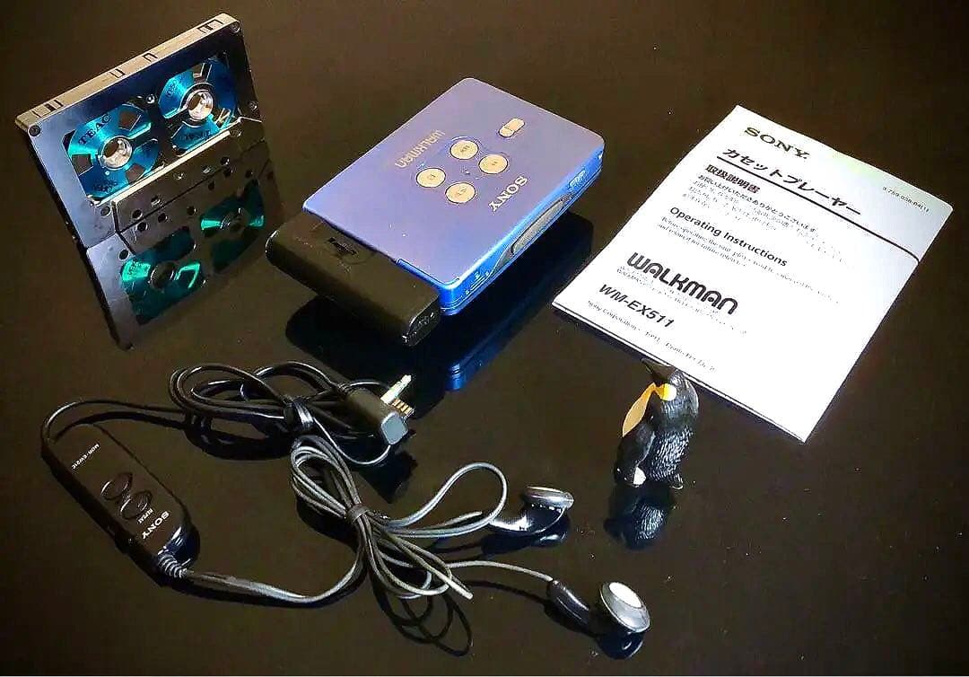 ちゃー⭐️ ‼️SONY WM-EX511 青「整備済み、完動美品」