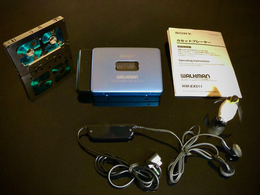 ちゃー⭐️ ‼️SONY WM-EX511 青「整備済み、完動美品」