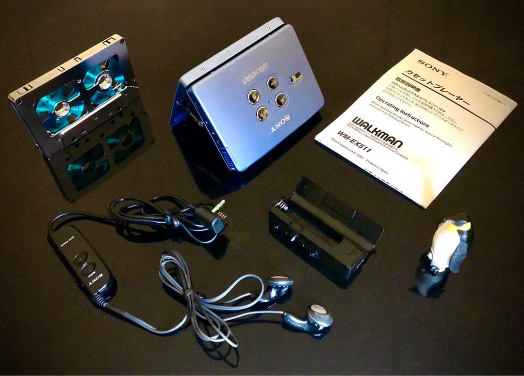 ちゃー⭐️ ‼️SONY WM-EX511 青「整備済み、完動美品」