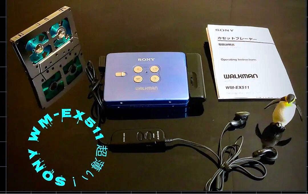 ちゃー⭐️ ‼️SONY WM-EX511 青「整備済み、完動美品」