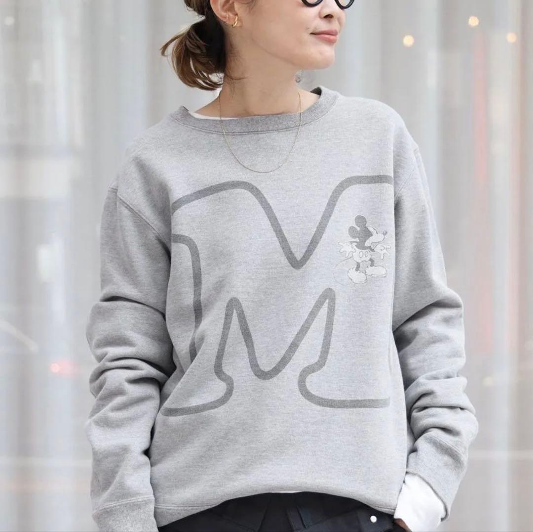 Shadow Mickey Sweat スウェット レディース グレー FREE