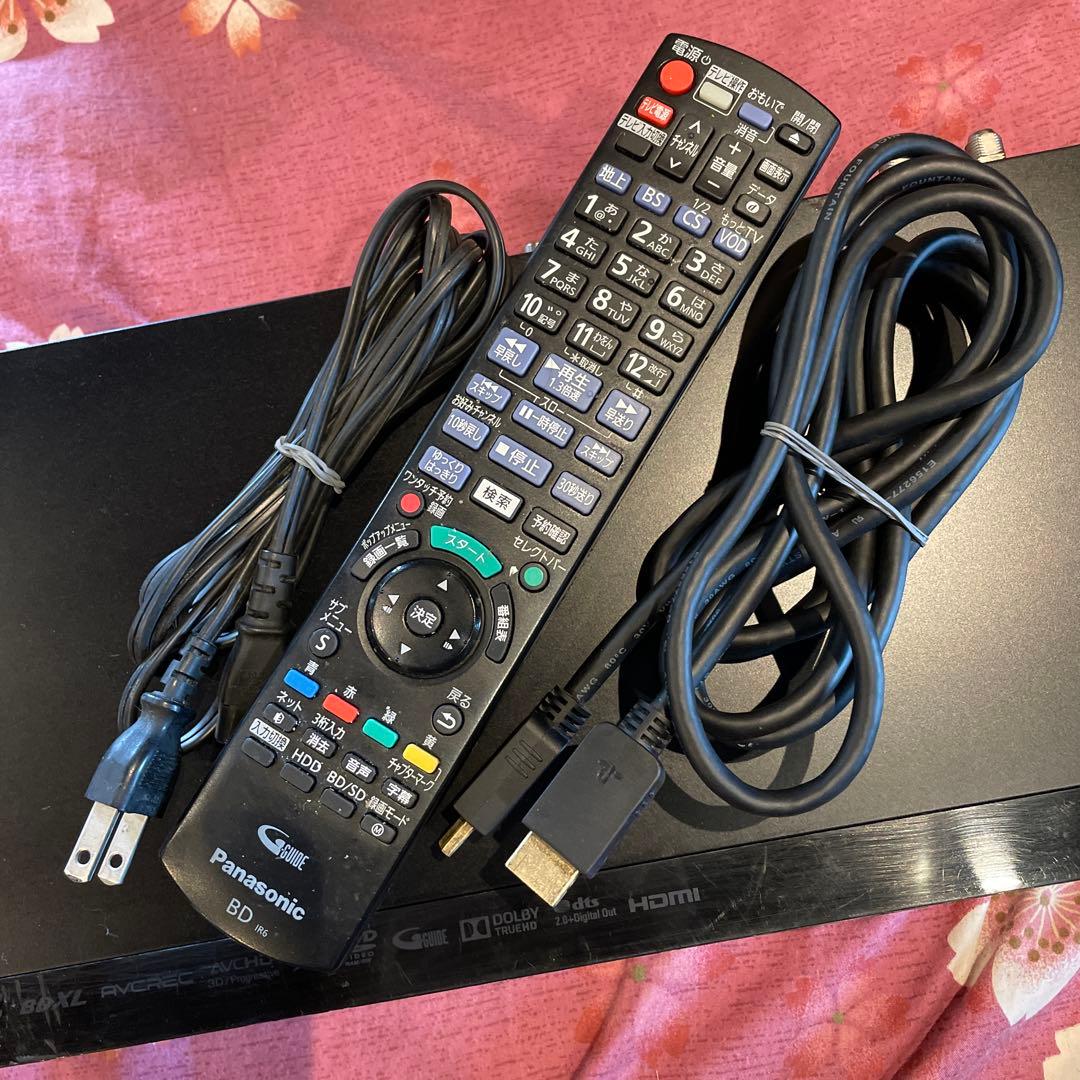 パナソニックDMR-BRW500 2番組W録画15倍録　純正リモコン等付フル装備