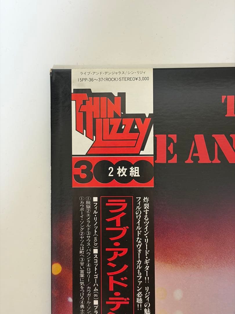 【帯付き2作品セット】Thin Lizzy 国内盤LP 2枚組含む 計3LP