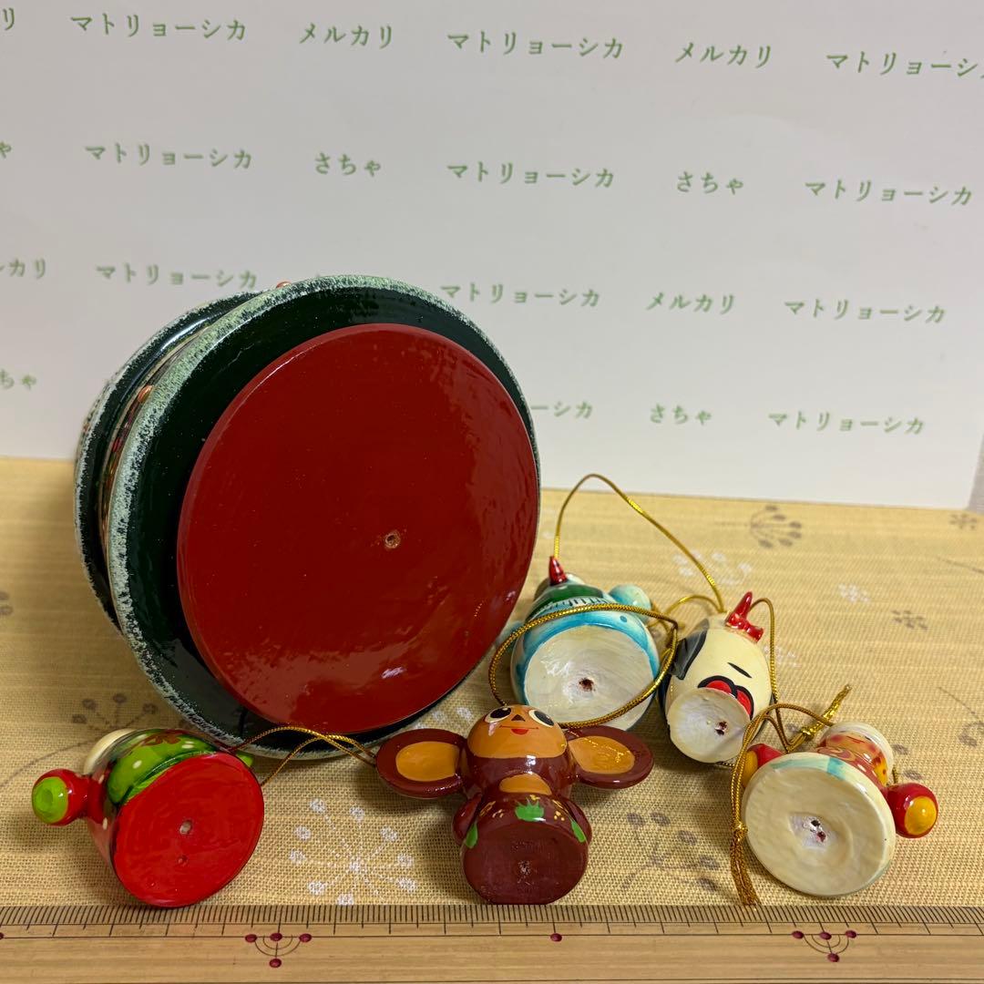 クリスマスツリー　マトリョーシカ　チェブラーシカ オーナメント
