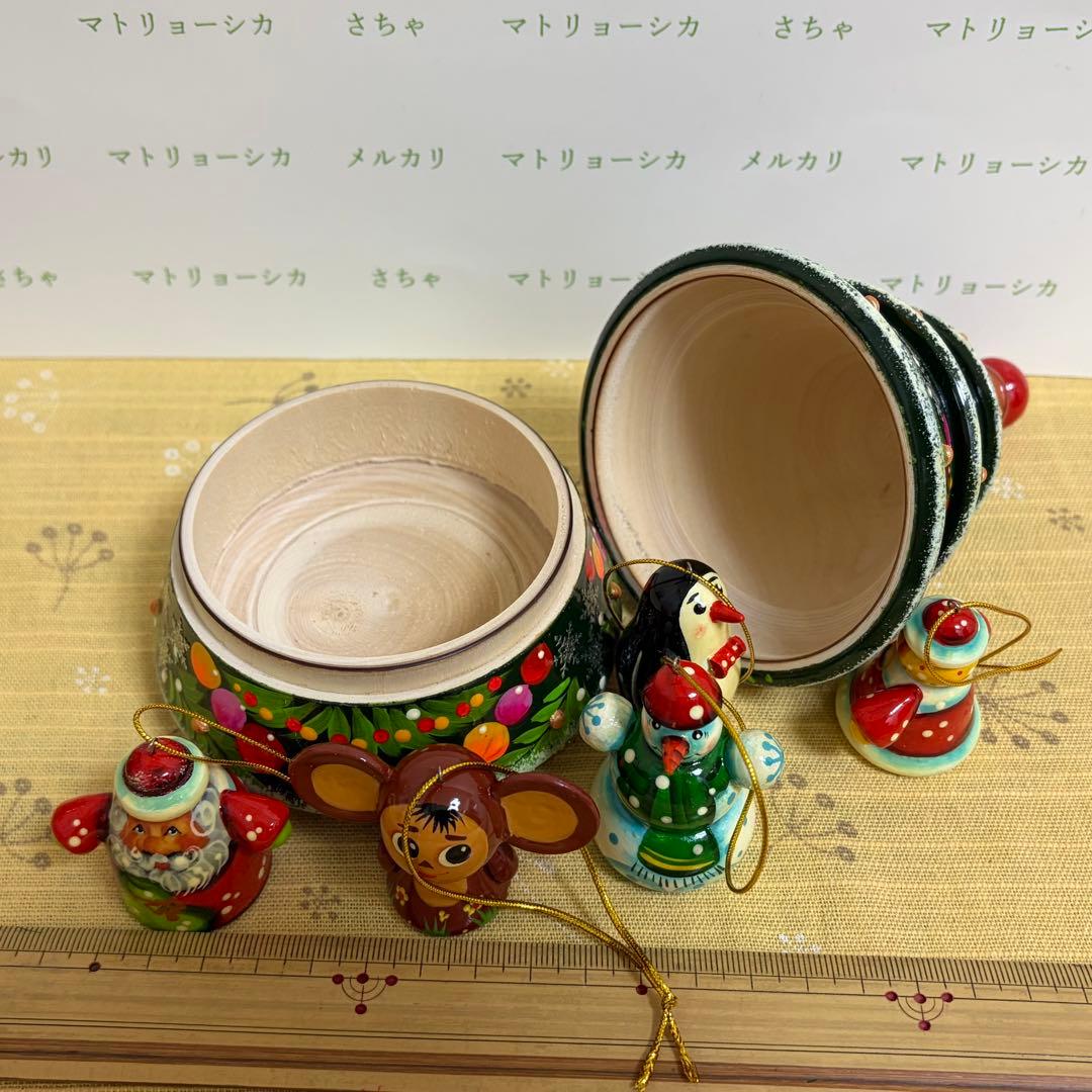 クリスマスツリー　マトリョーシカ　チェブラーシカ オーナメント