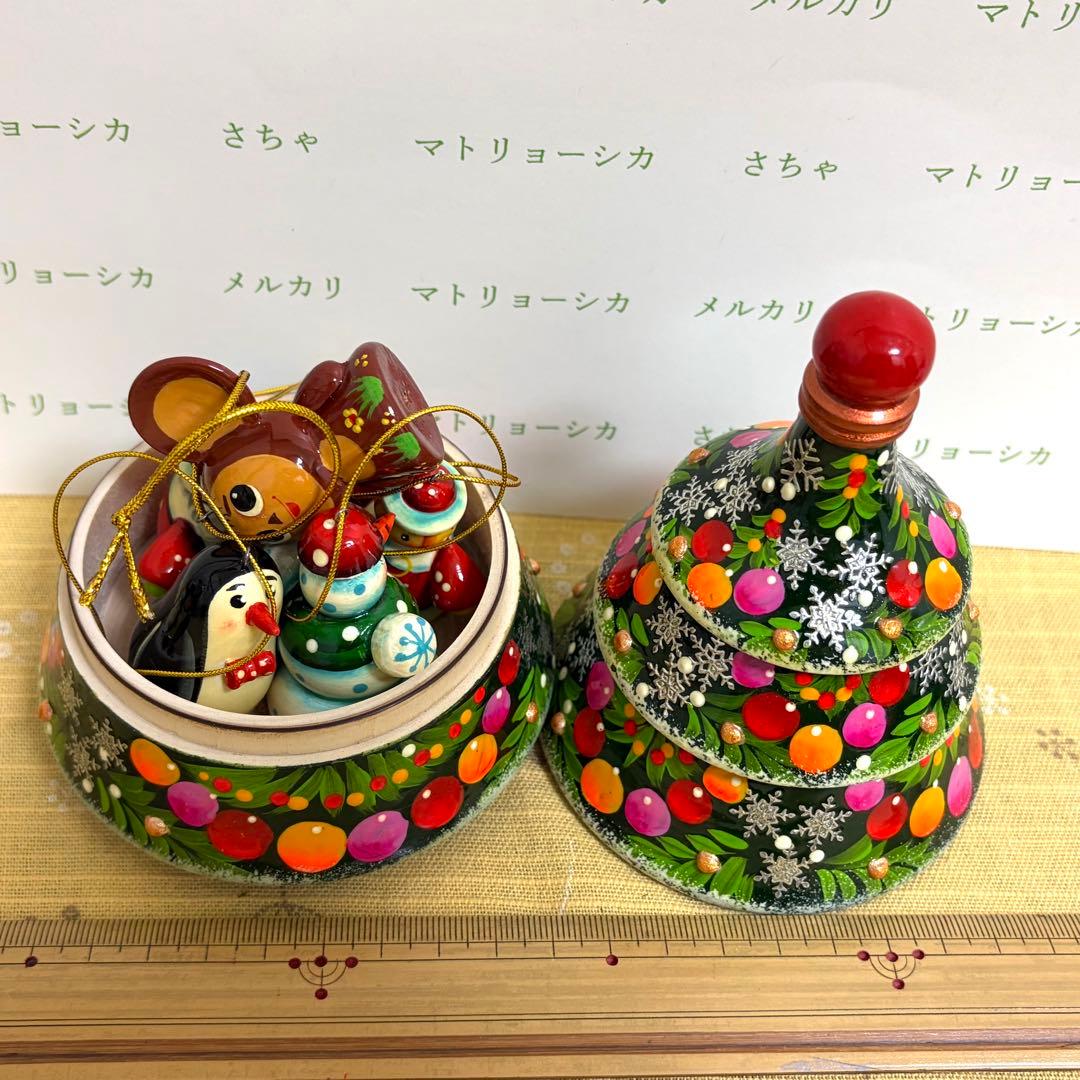 クリスマスツリー　マトリョーシカ　チェブラーシカ オーナメント