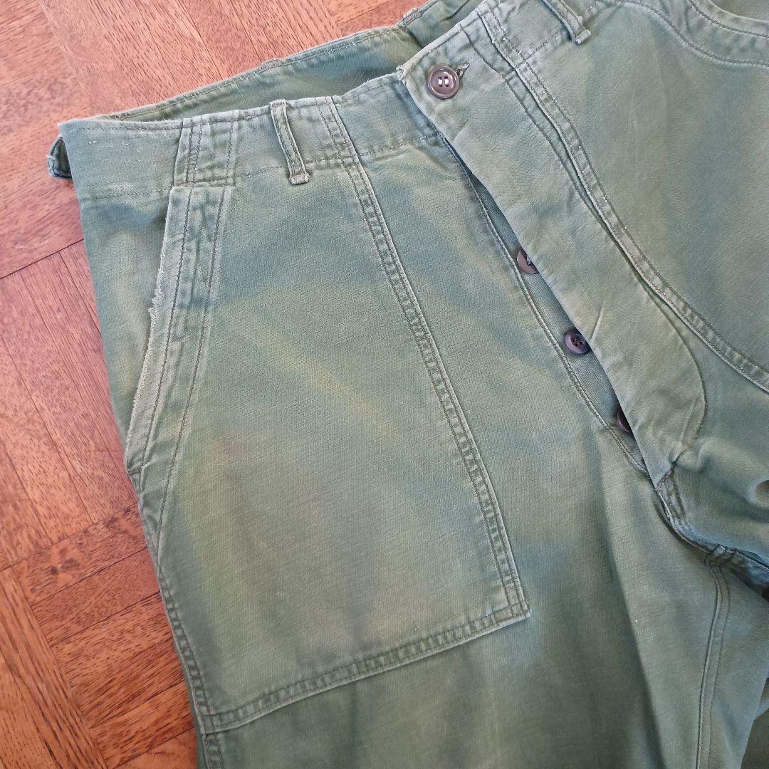 ベイカーパンツ 50s カーゴパンツ ミリタリー ボタンフライ US ARMY