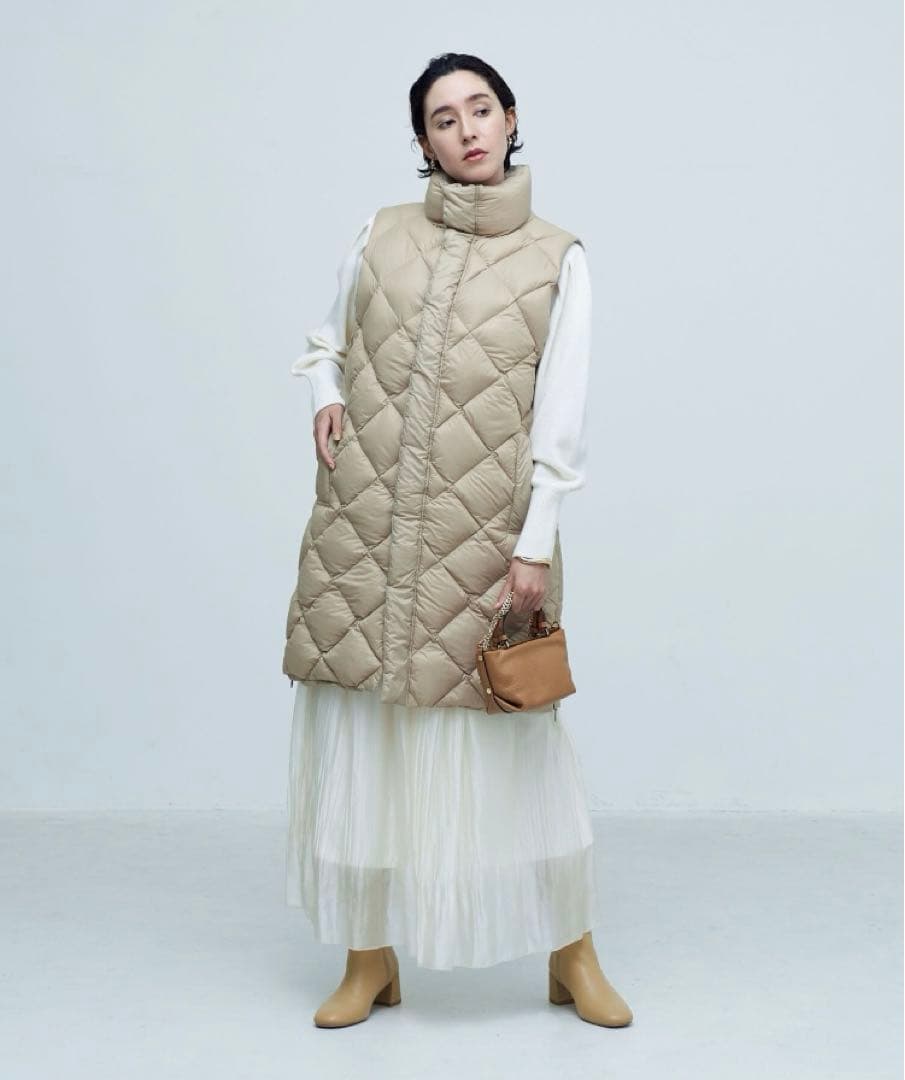 【TAION/タイオン】別注ダイヤキルトダウンジレ