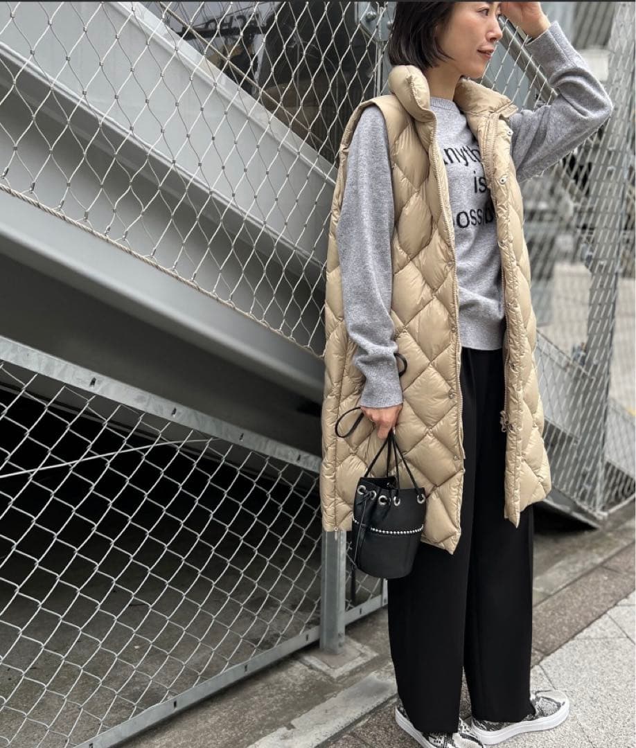 【TAION/タイオン】別注ダイヤキルトダウンジレ