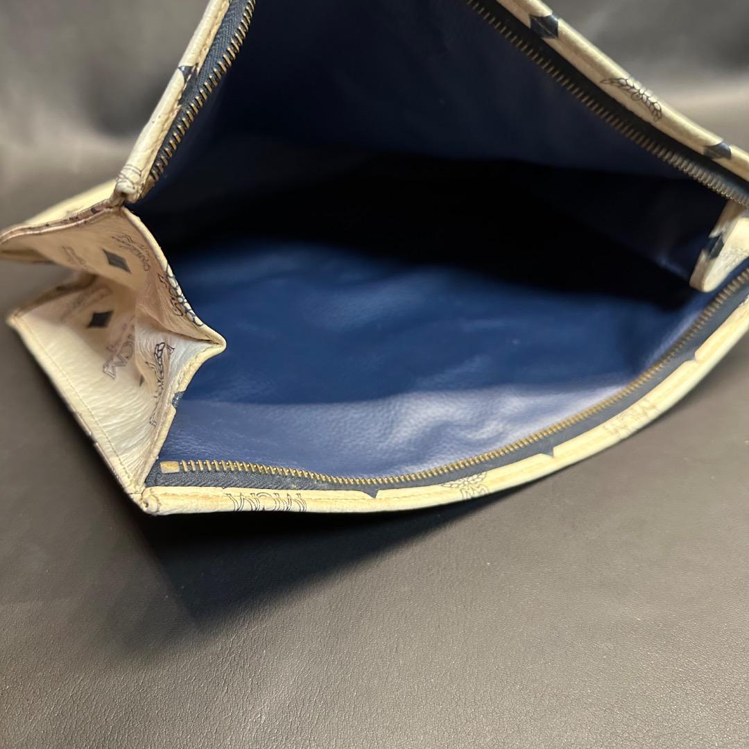 ♡Ka左1001 MCM クラッチバッグ ユニセックス アイボリー