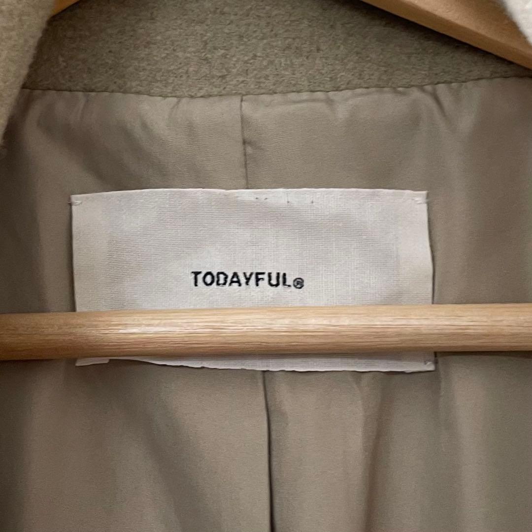入手困難✨ トゥデイフル スタンドカラーコート ベルト 36サイズ カジュアル