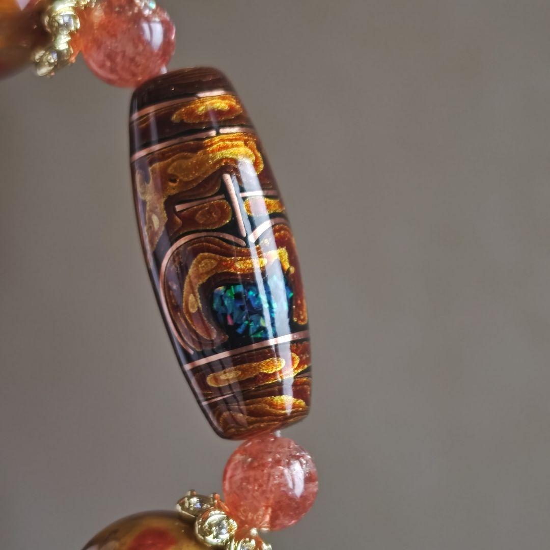 p様♡専用です♡ 大漆オパール宝瓶天珠　ゴールデンピーターサイト　サンストーン