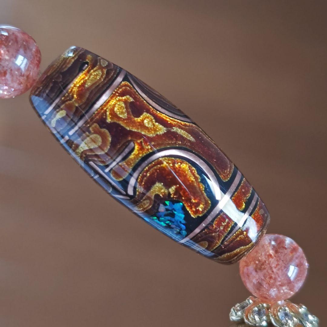 p様♡専用です♡ 大漆オパール宝瓶天珠　ゴールデンピーターサイト　サンストーン