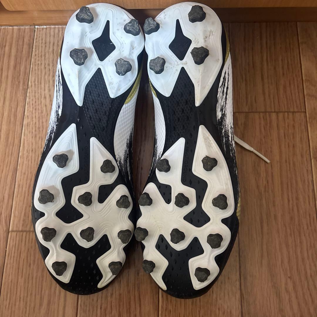 adidasPredator ホワイト×ブラック×ゴールド 24.5cm