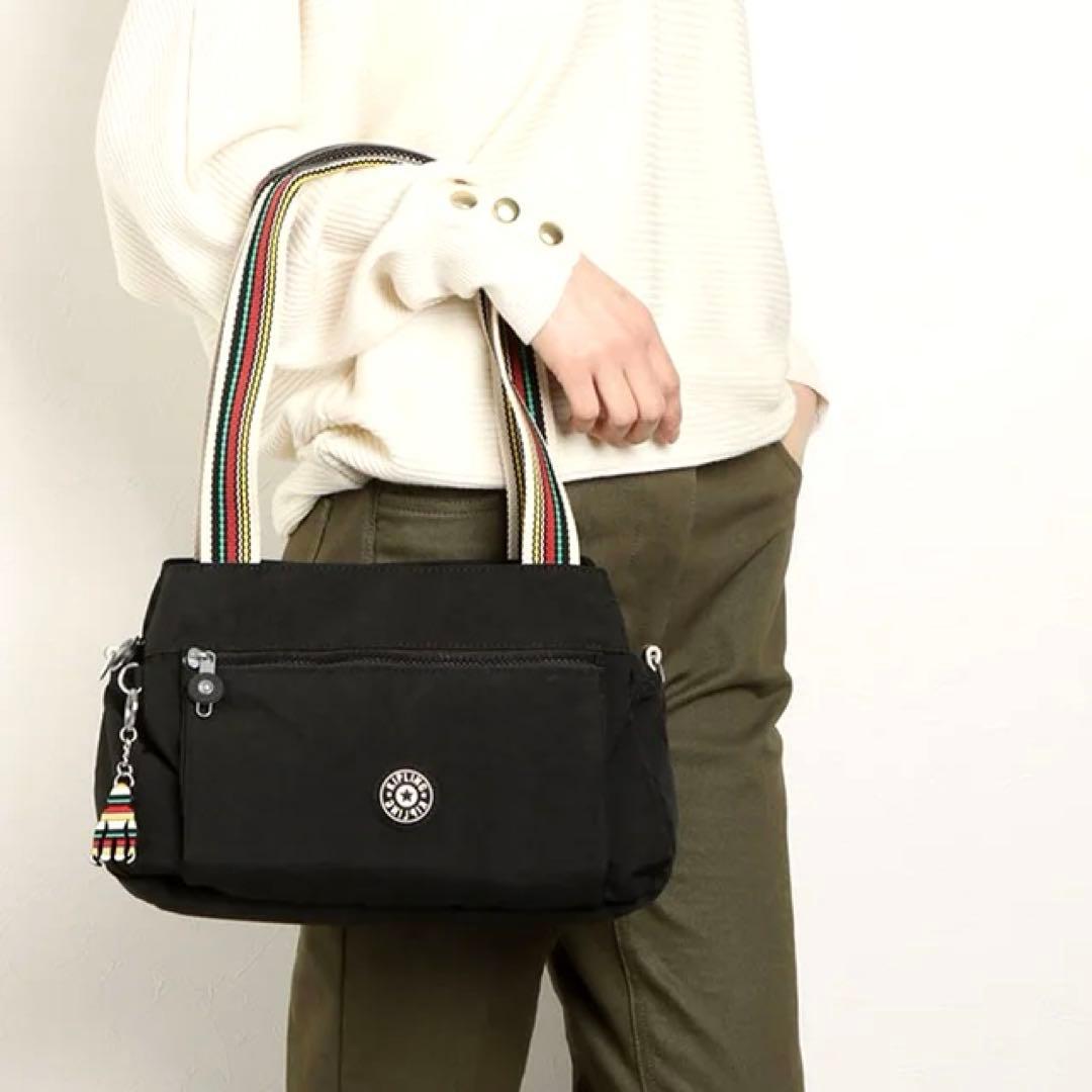 ✨日本限定品✨Kipling キプリング　ハンド　ショルダーバッグ　2way 黒