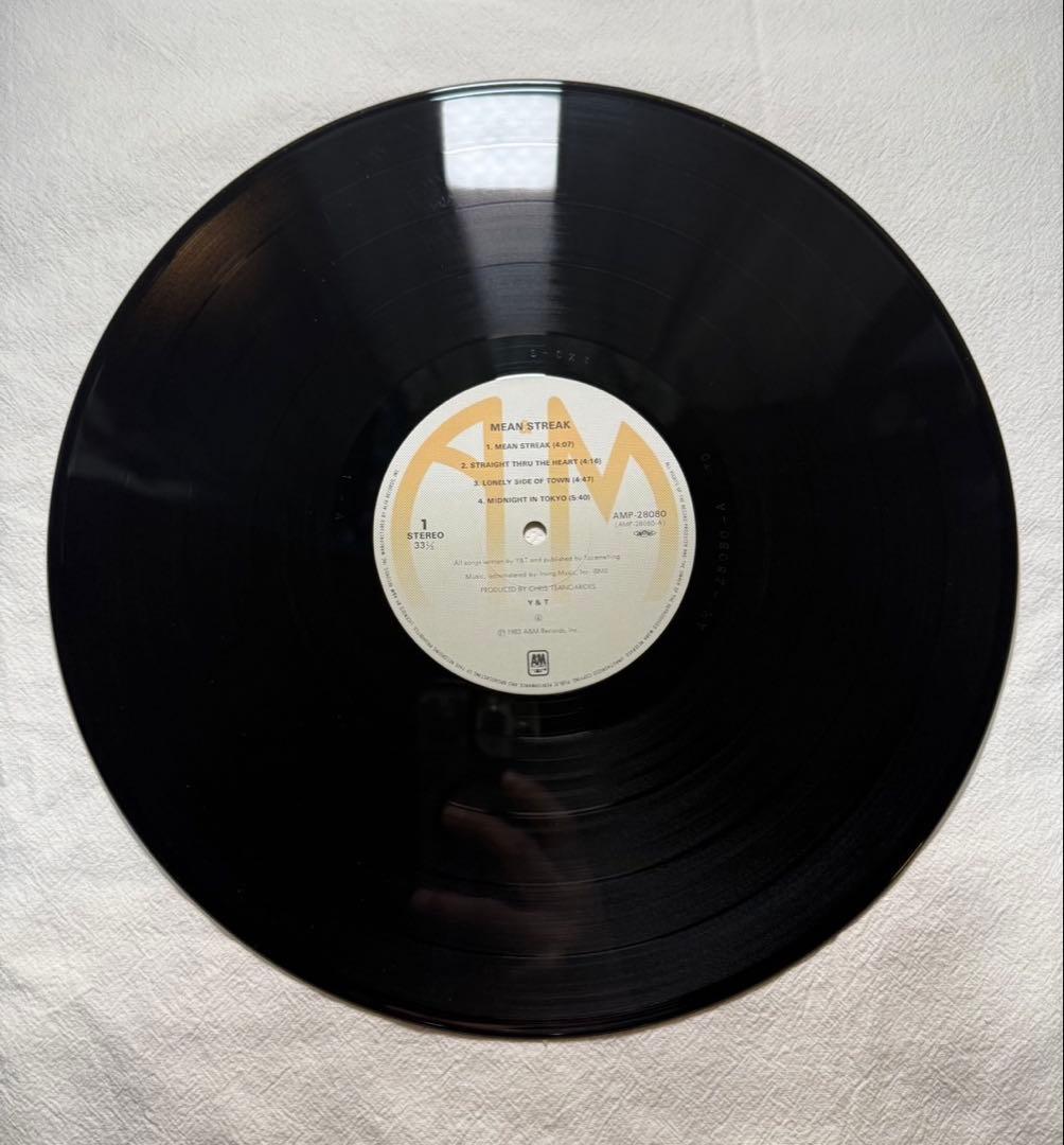 Y&T「MEAN STREAK」LP 国内盤