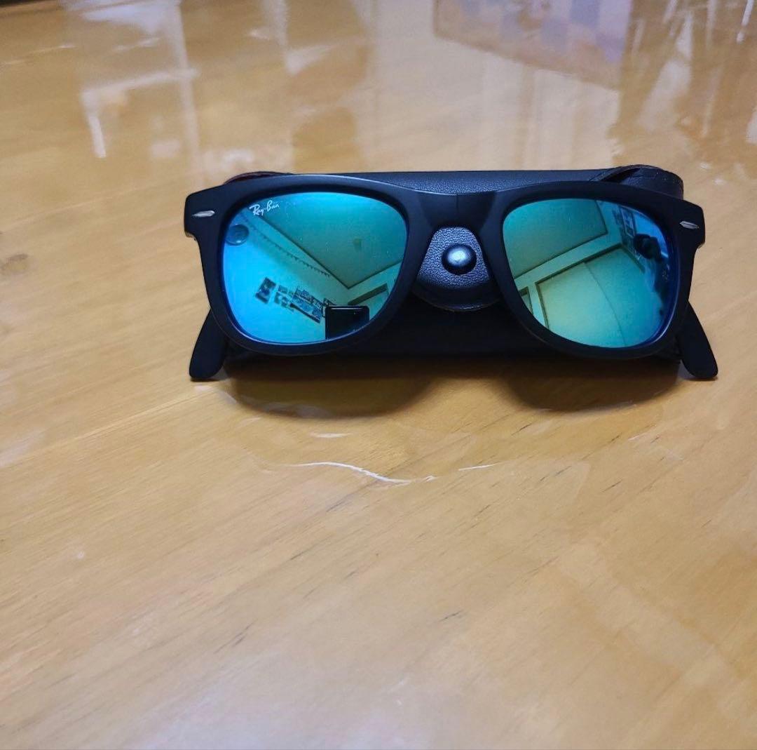 レイバンフォールディングウェイファーラーミラーレンズ折り畳みキムタク着私物