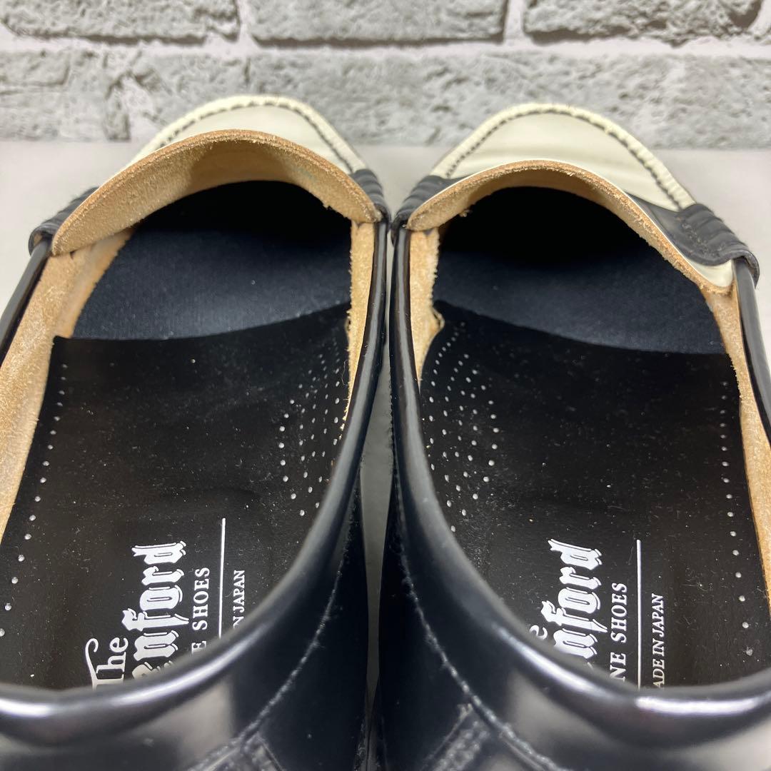 【美品】KENFORD ローファー 26cm 厚底 レザー バイカラー