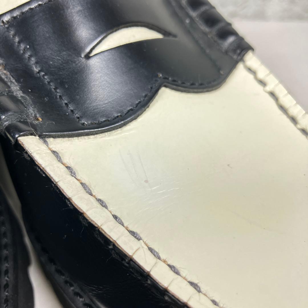 【美品】KENFORD ローファー 26cm 厚底 レザー バイカラー