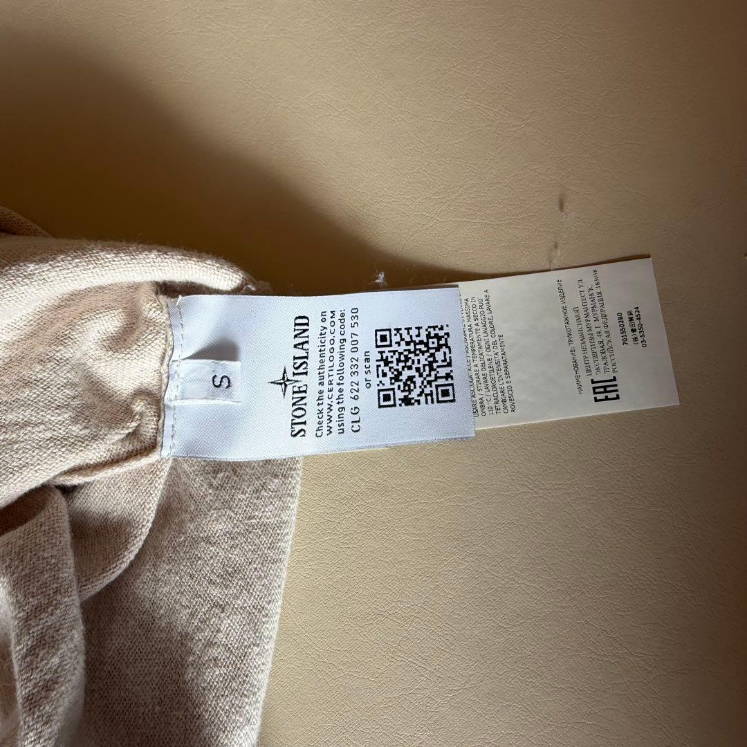 Stone 　ピンクベージュ長袖カットソー