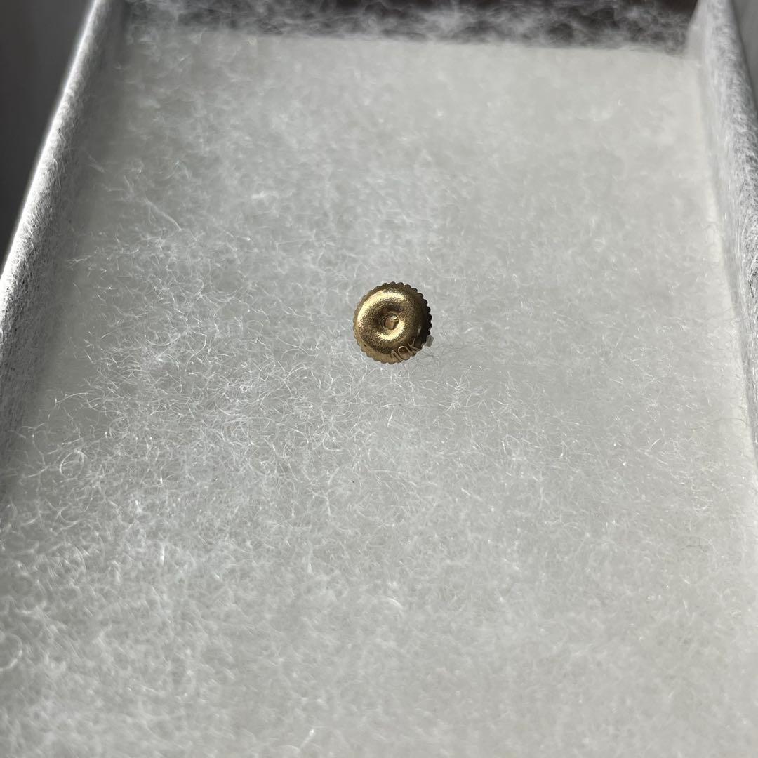 【美品】AVALANCHE ダイヤモンド 10K イエローゴールド ピアス 1個