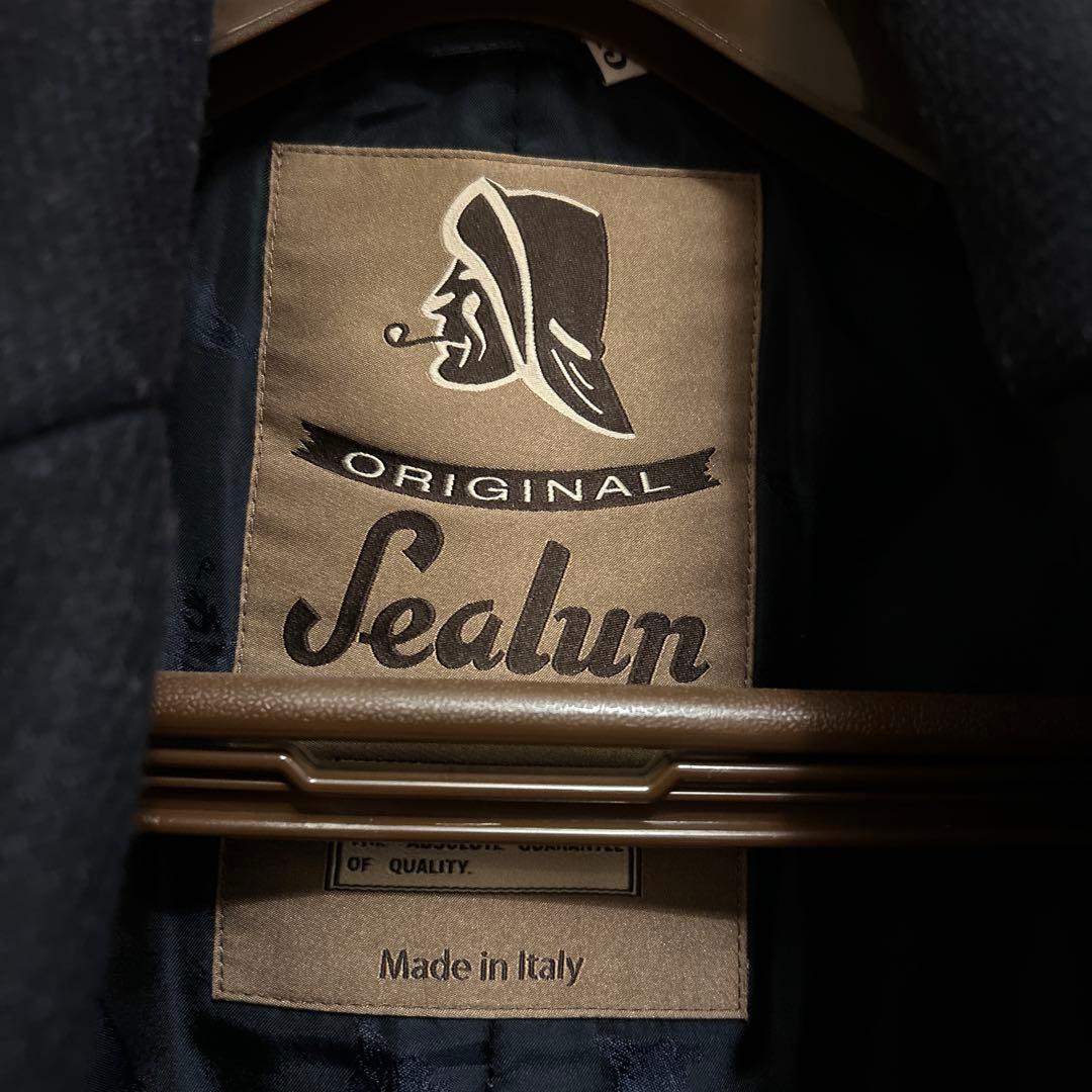 定価20万超え Sealup Pコート Genova 44 Navy